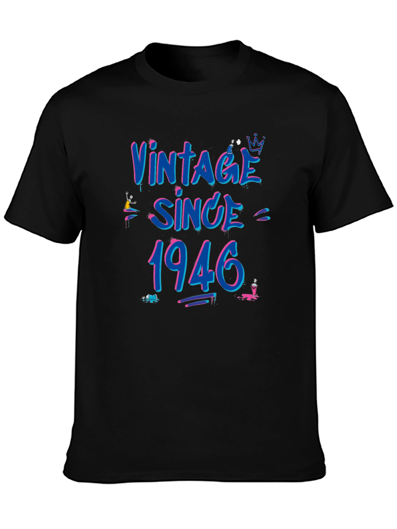 Vintage Since 1946 Graphic Tee - Birthday Gift