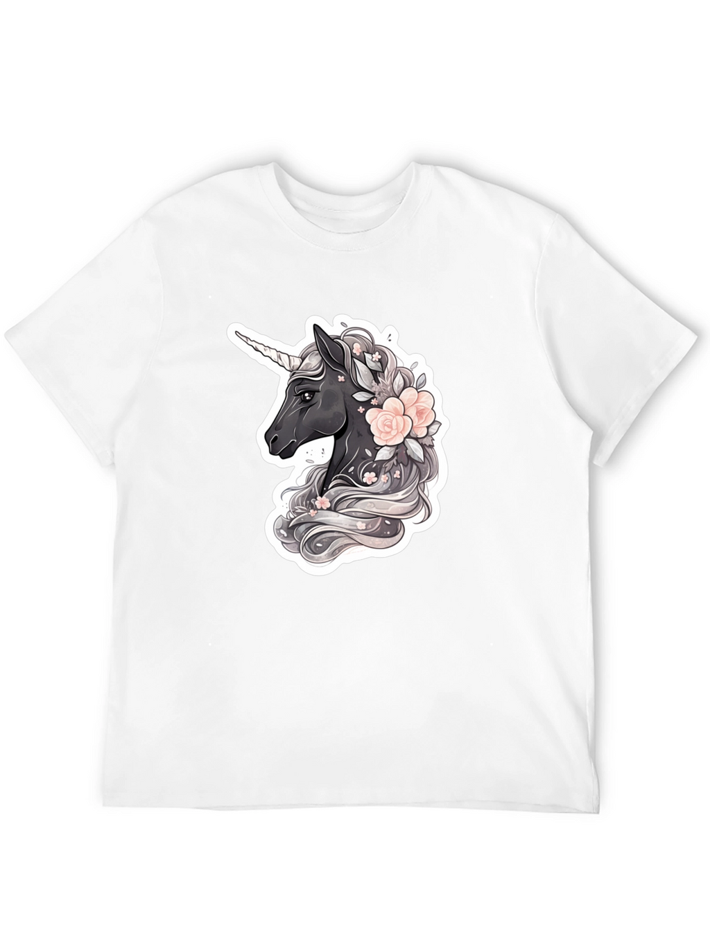 Unicorn Floral Graphic T-Shirt
