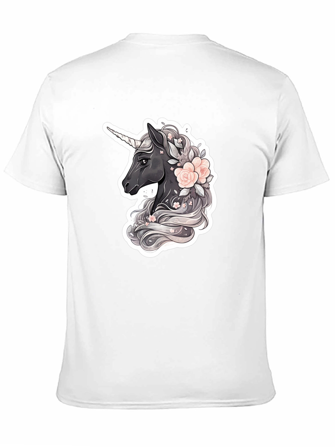 Unicorn Floral Graphic T-Shirt