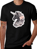 Unicorn Floral Graphic T-Shirt