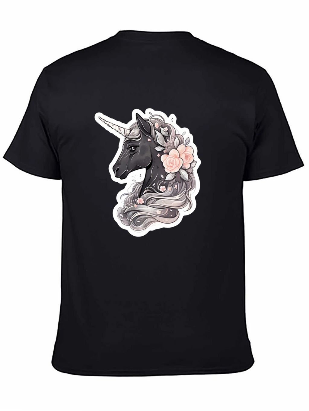 Unicorn Floral Graphic T-Shirt