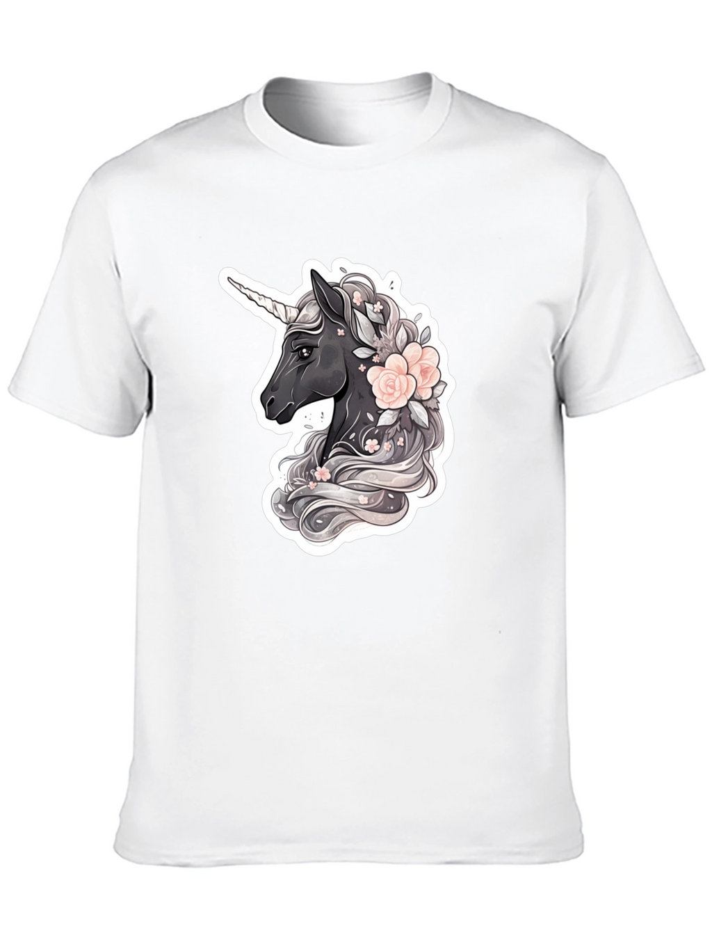 Unicorn Floral Graphic T-Shirt