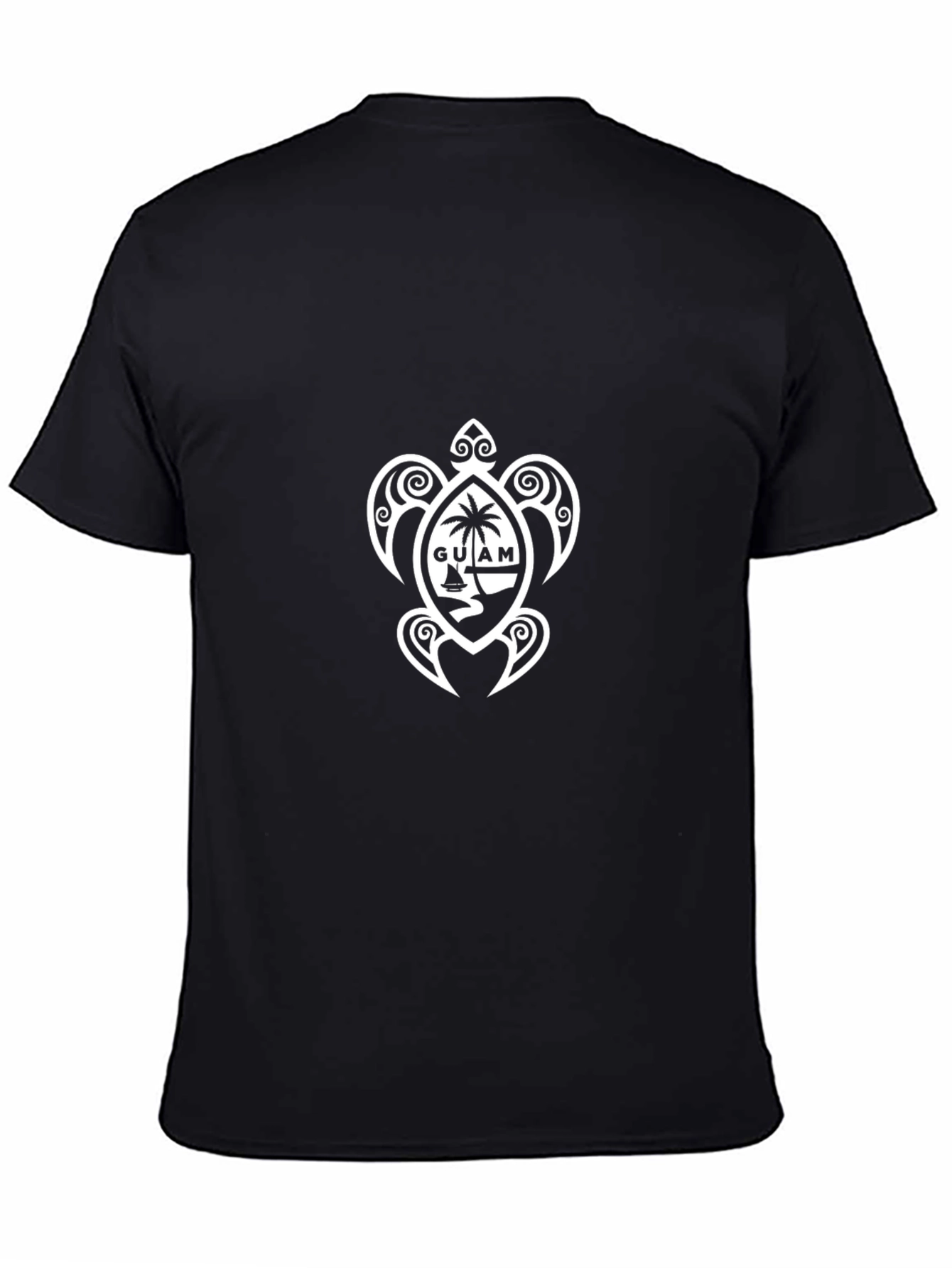 Guam Turtle Black T-Shirt