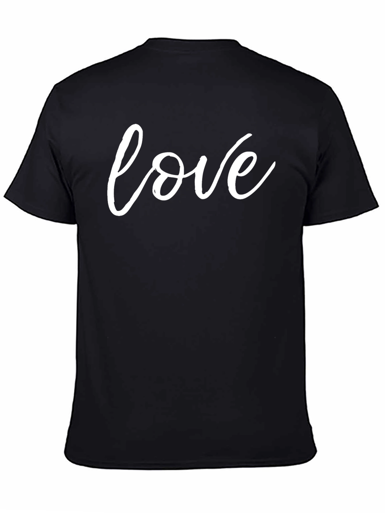Love Graphic Print Black T-Shirt