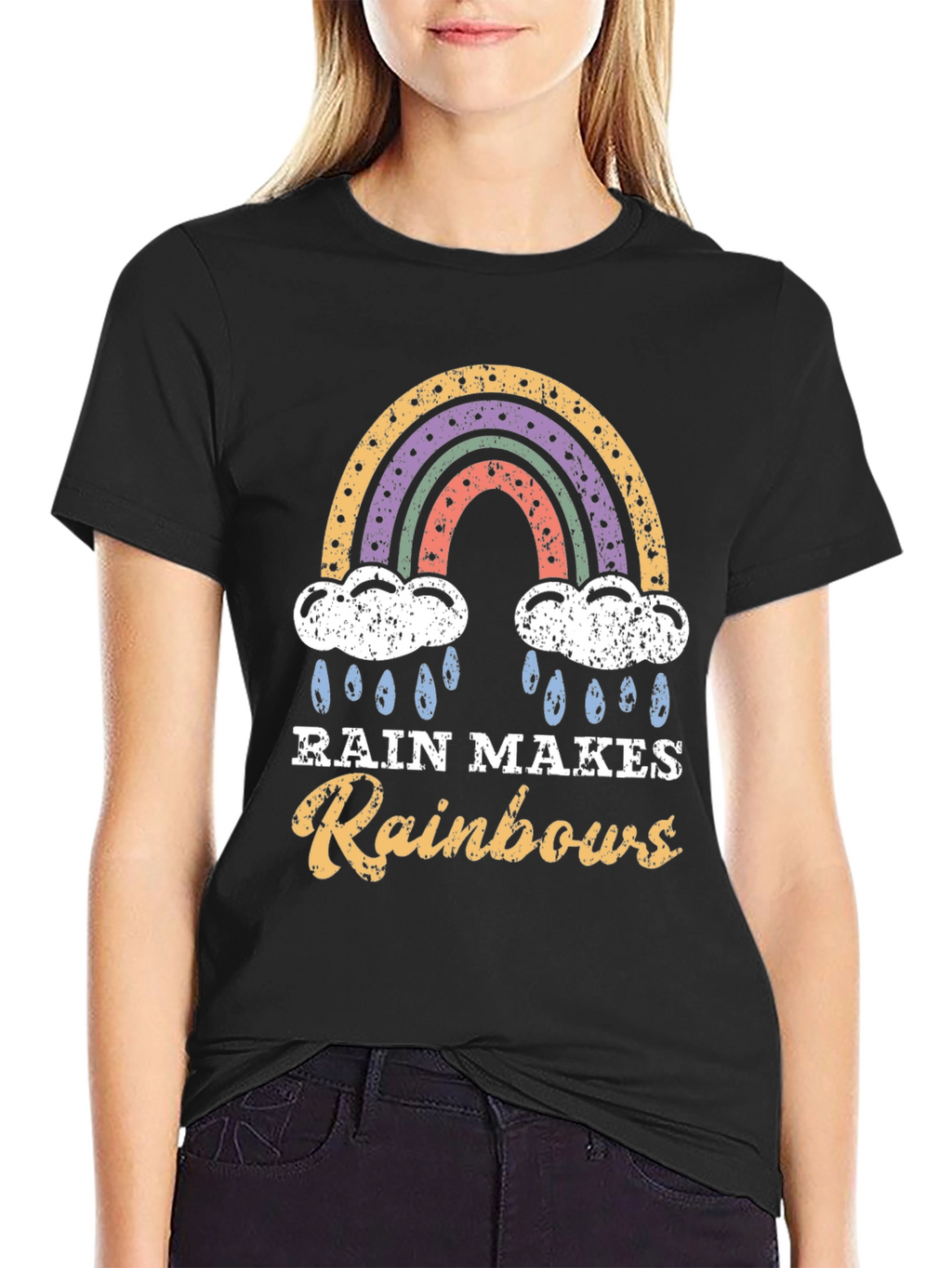 Rain Makes Rainbows Graphic T-Shirt