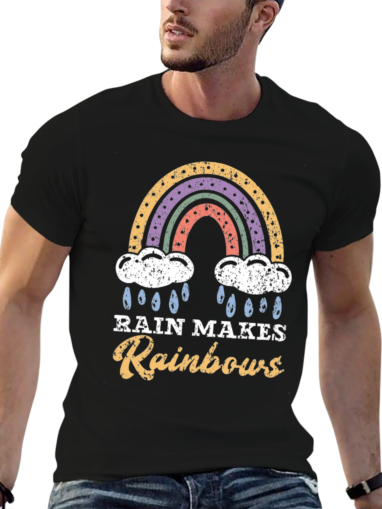 Rain Makes Rainbows Graphic T-Shirt