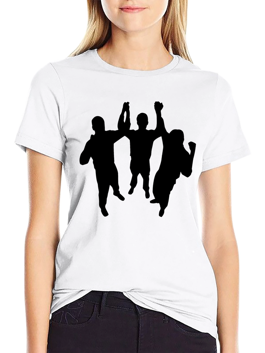 Black Silhouette Celebration Tee