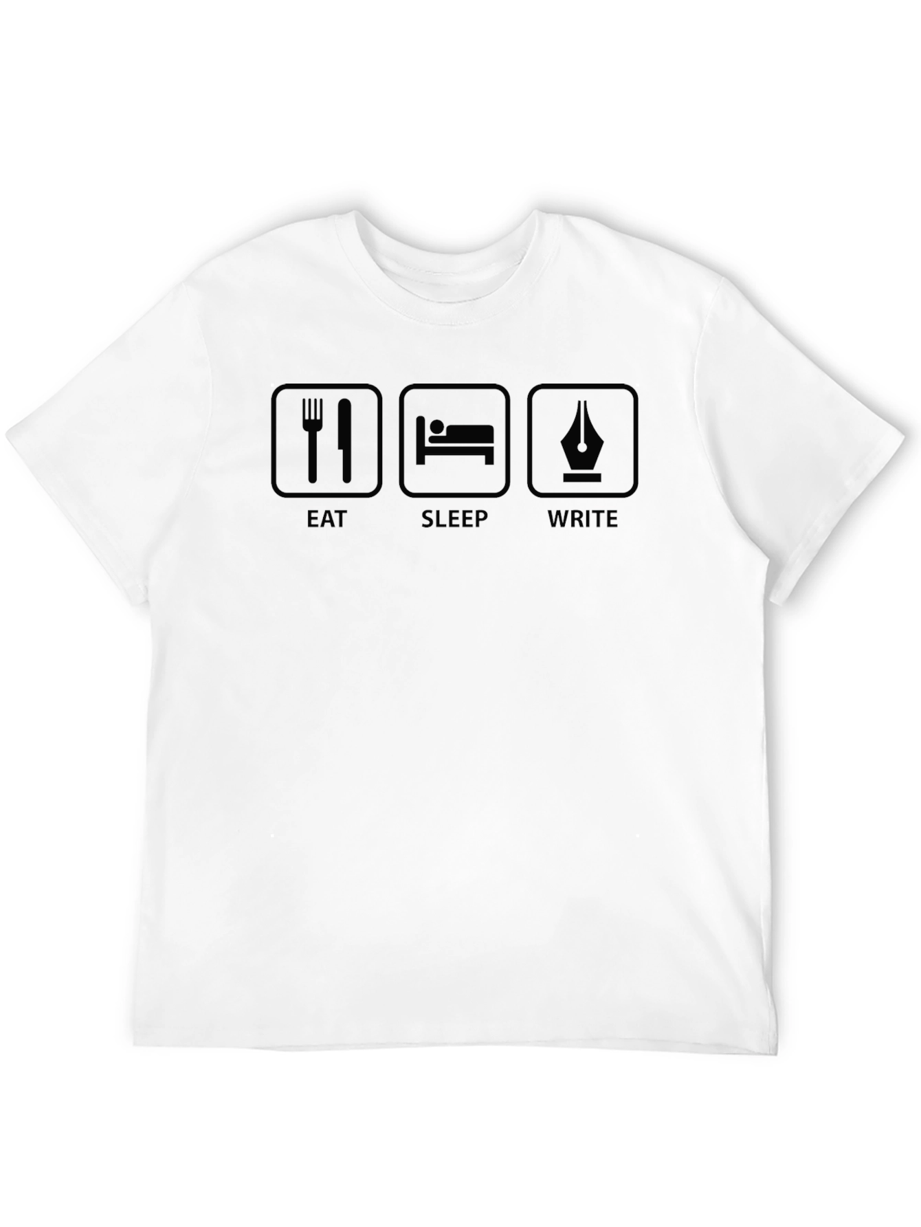 Eat Sleep Write T-Shirt - Writers Essential
