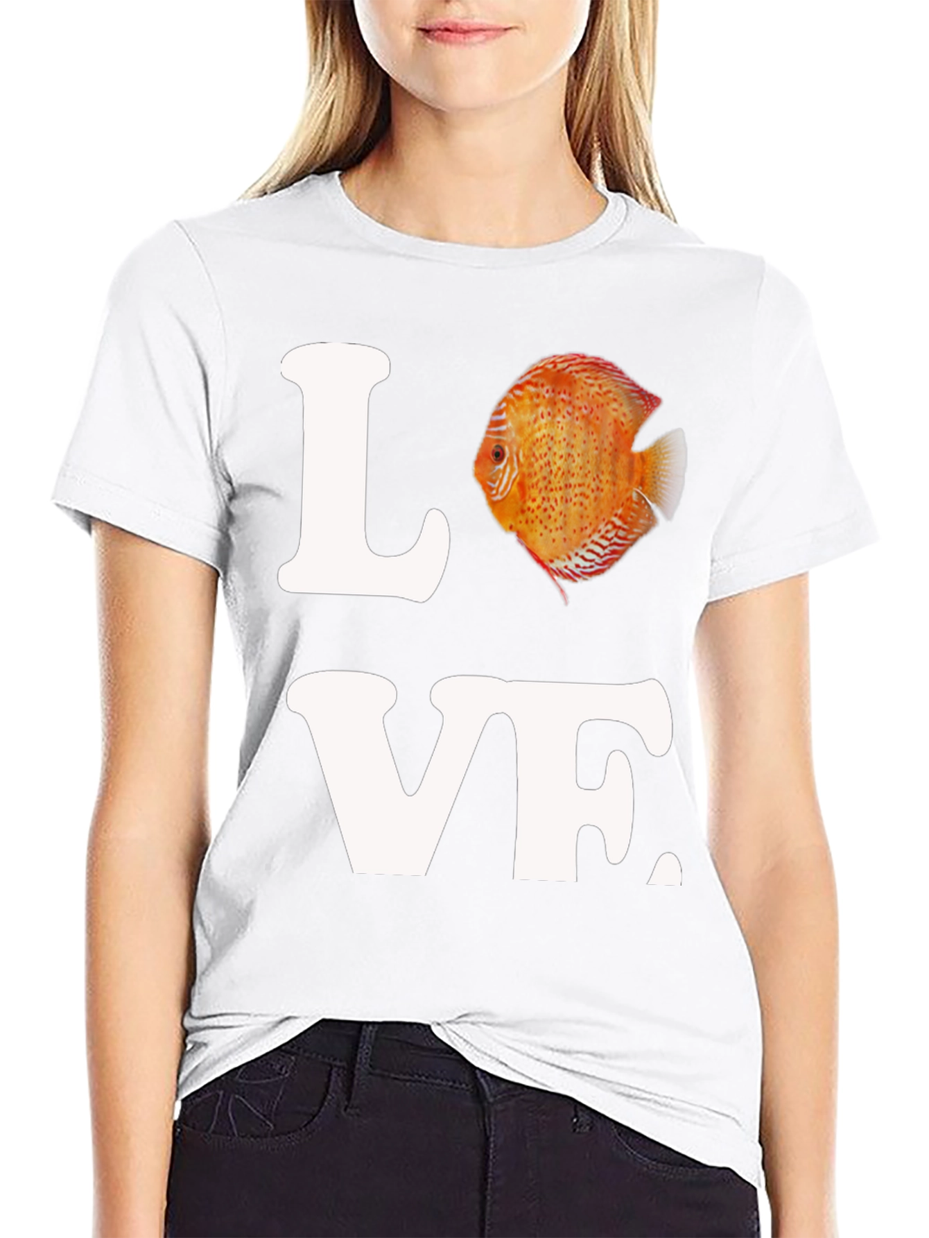 Love Discus Fish Graphic T-Shirt