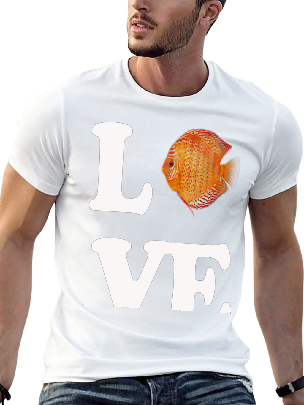 Love Discus Fish Graphic T-Shirt