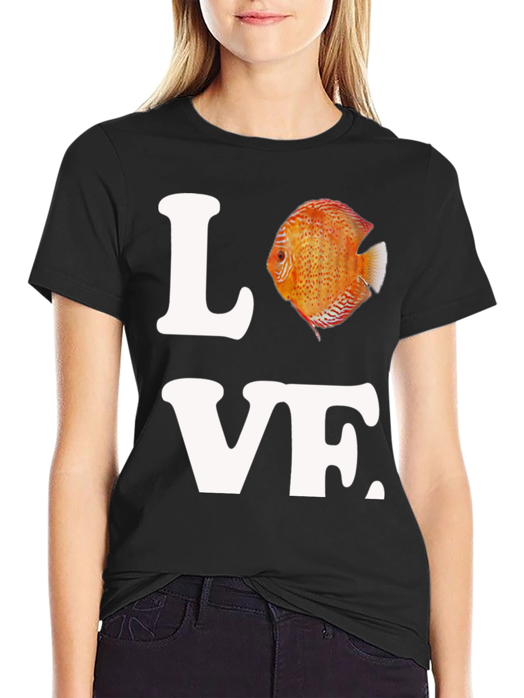 Love Discus Fish Graphic T-Shirt