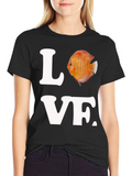 Love Discus Fish Graphic T-Shirt