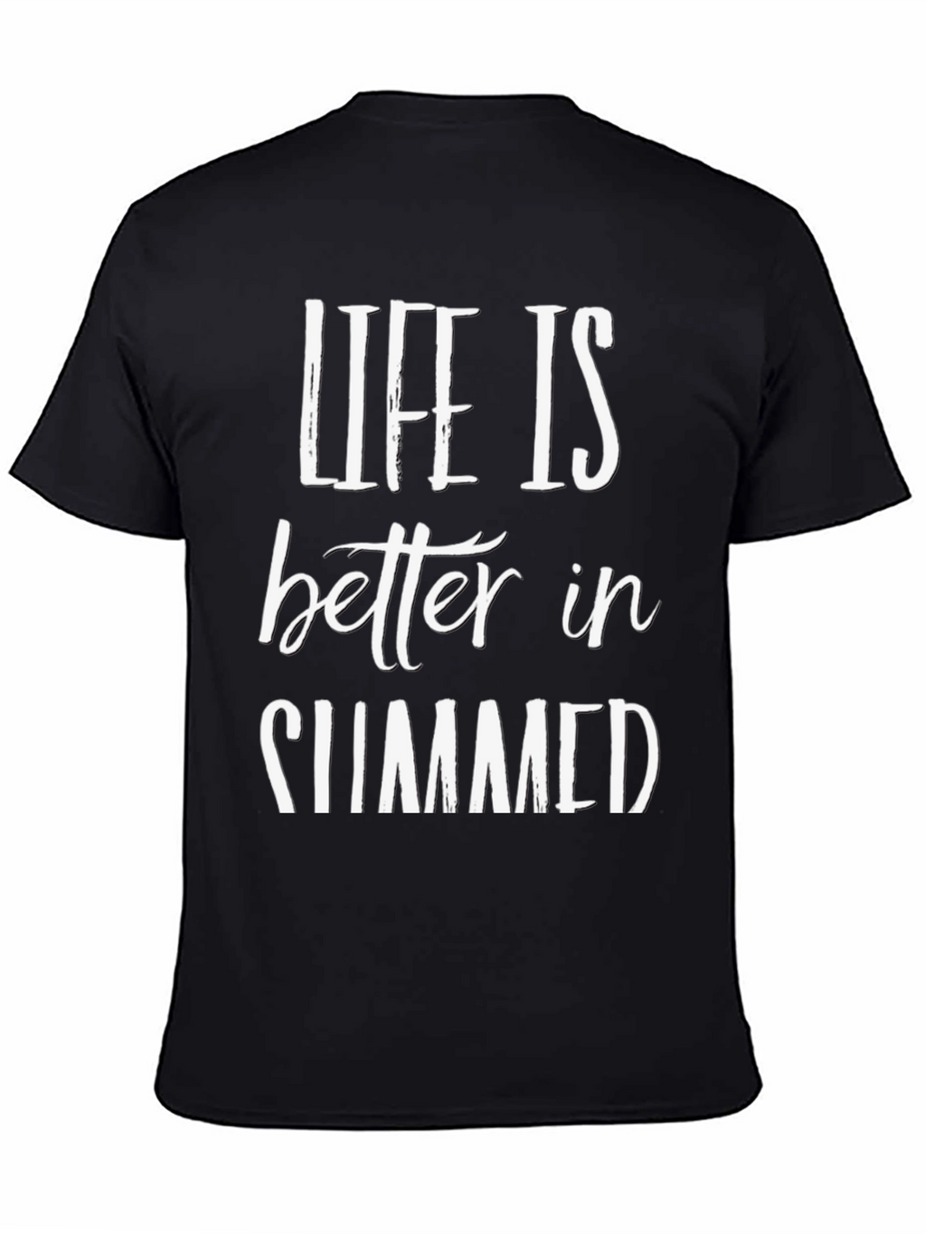Life is Better in Summer Black Graphic Tee
