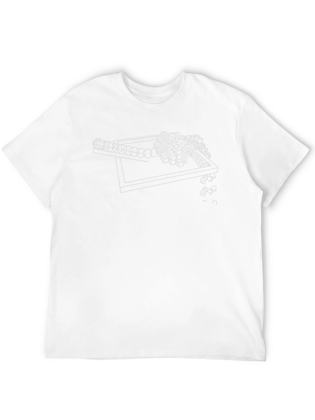 Geometric Design Black Graphic Tee