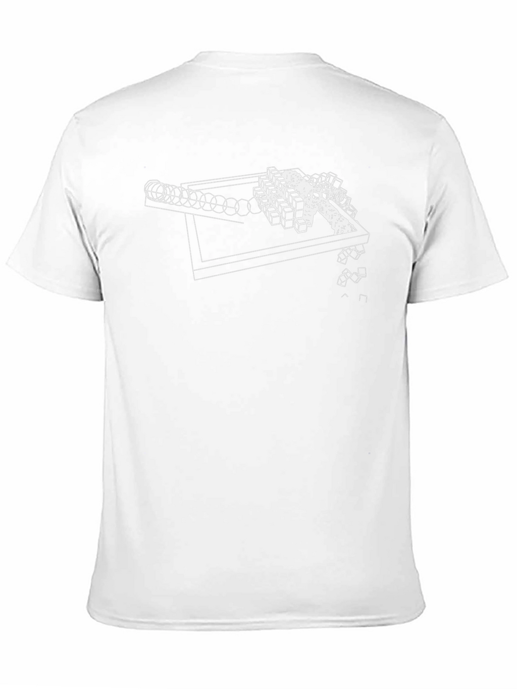 Geometric Design Black Graphic Tee