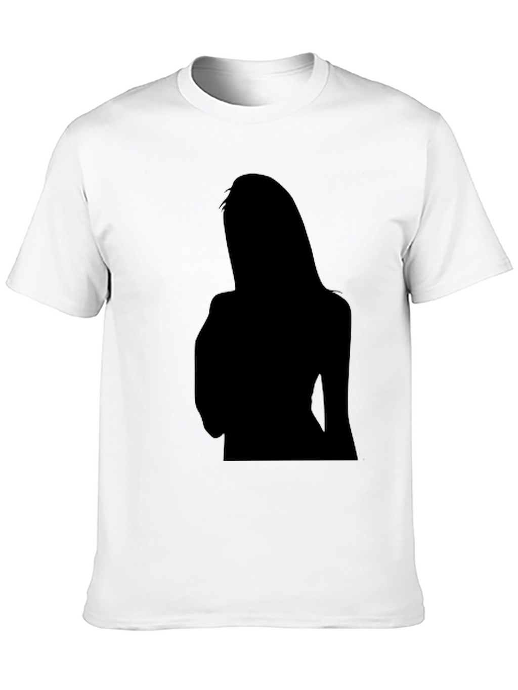 Mens Black Graphic Tee - Silhouette Print