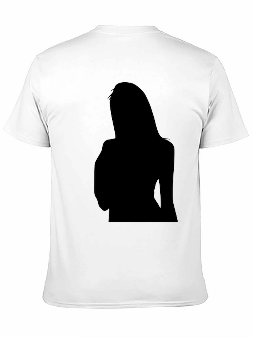 Mens Black Graphic Tee - Silhouette Print