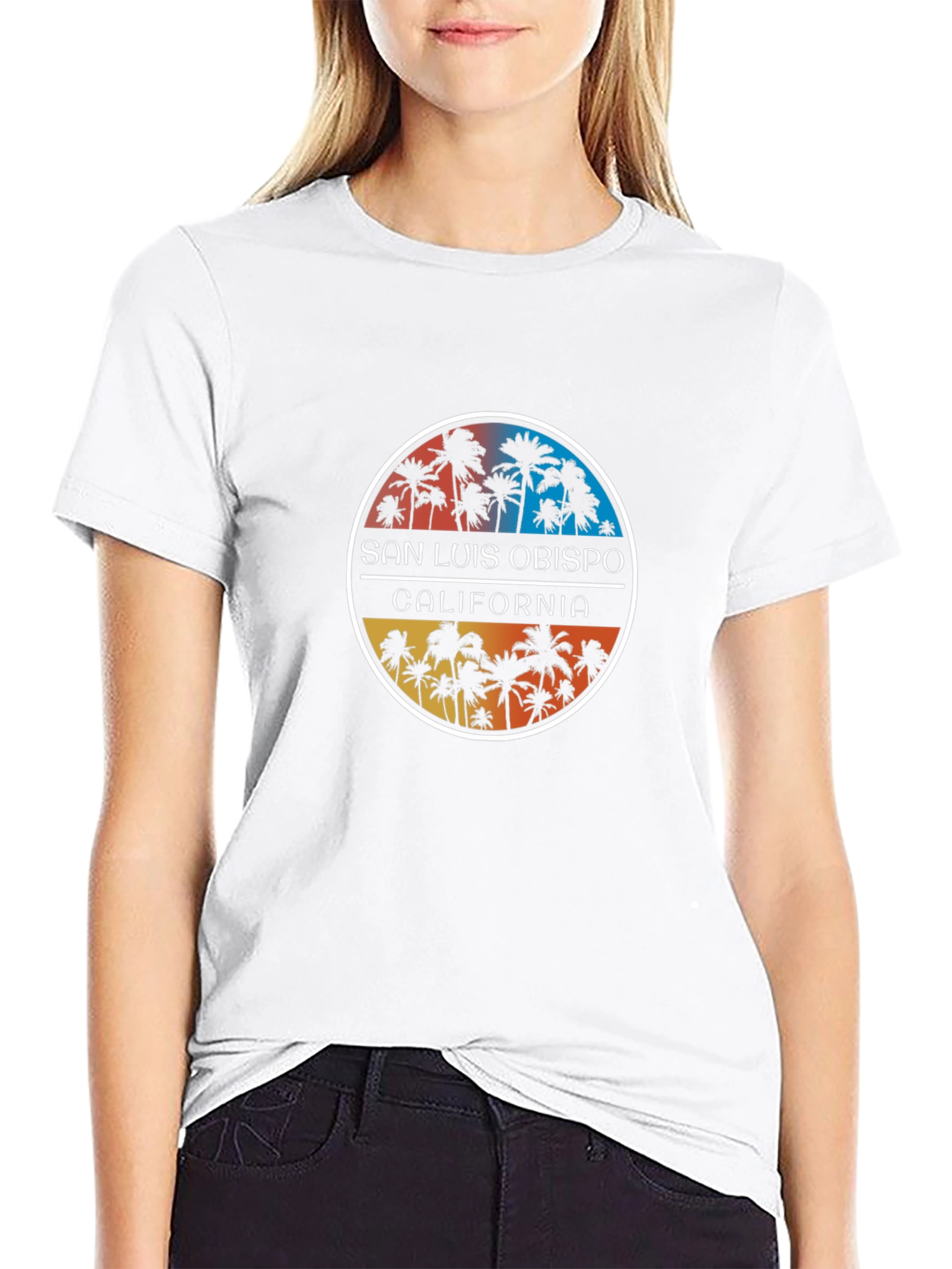 San Luis Obispo California Palm Tree T-Shirt