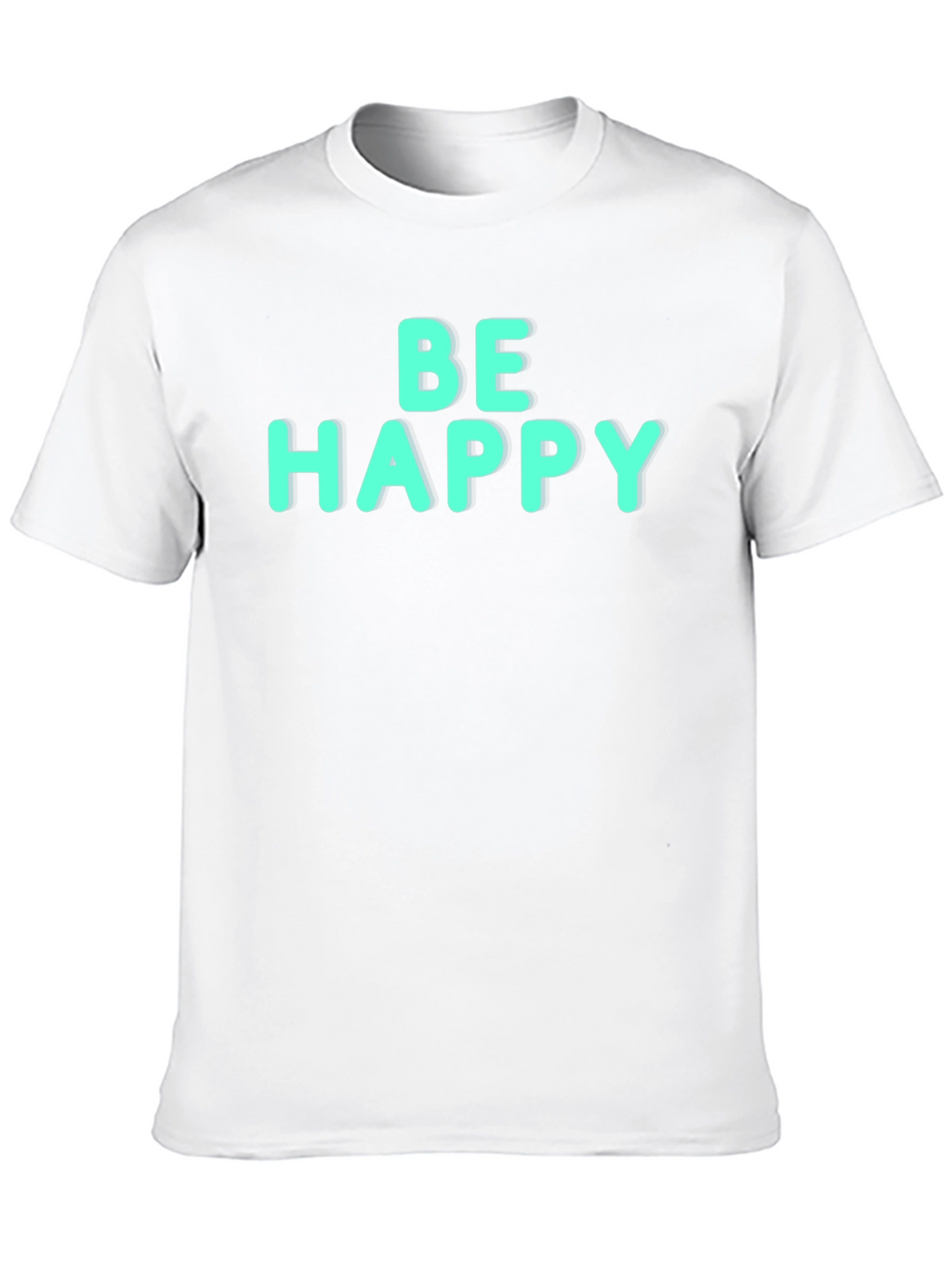 Be Happy Graphic Tee - Black Unisex Shirt