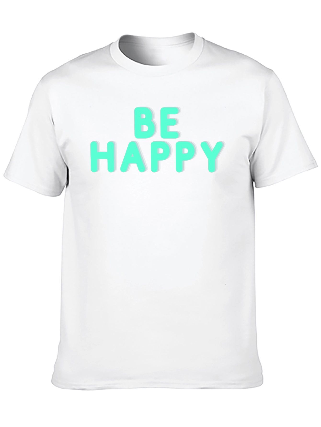 Be Happy Graphic Tee - Black Unisex Shirt