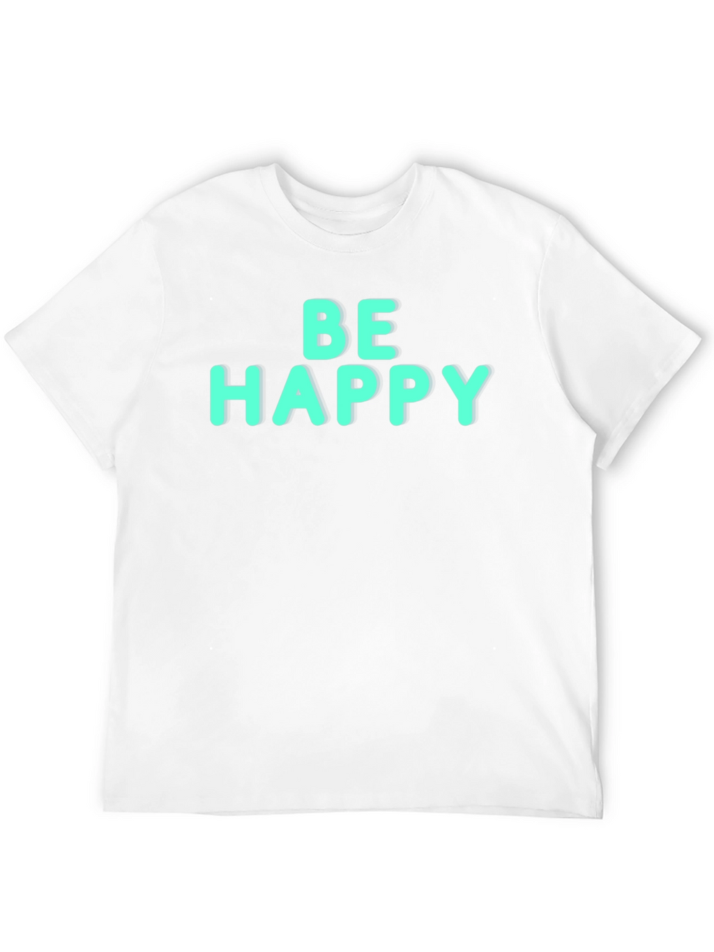 Be Happy Graphic Tee - Black Unisex Shirt