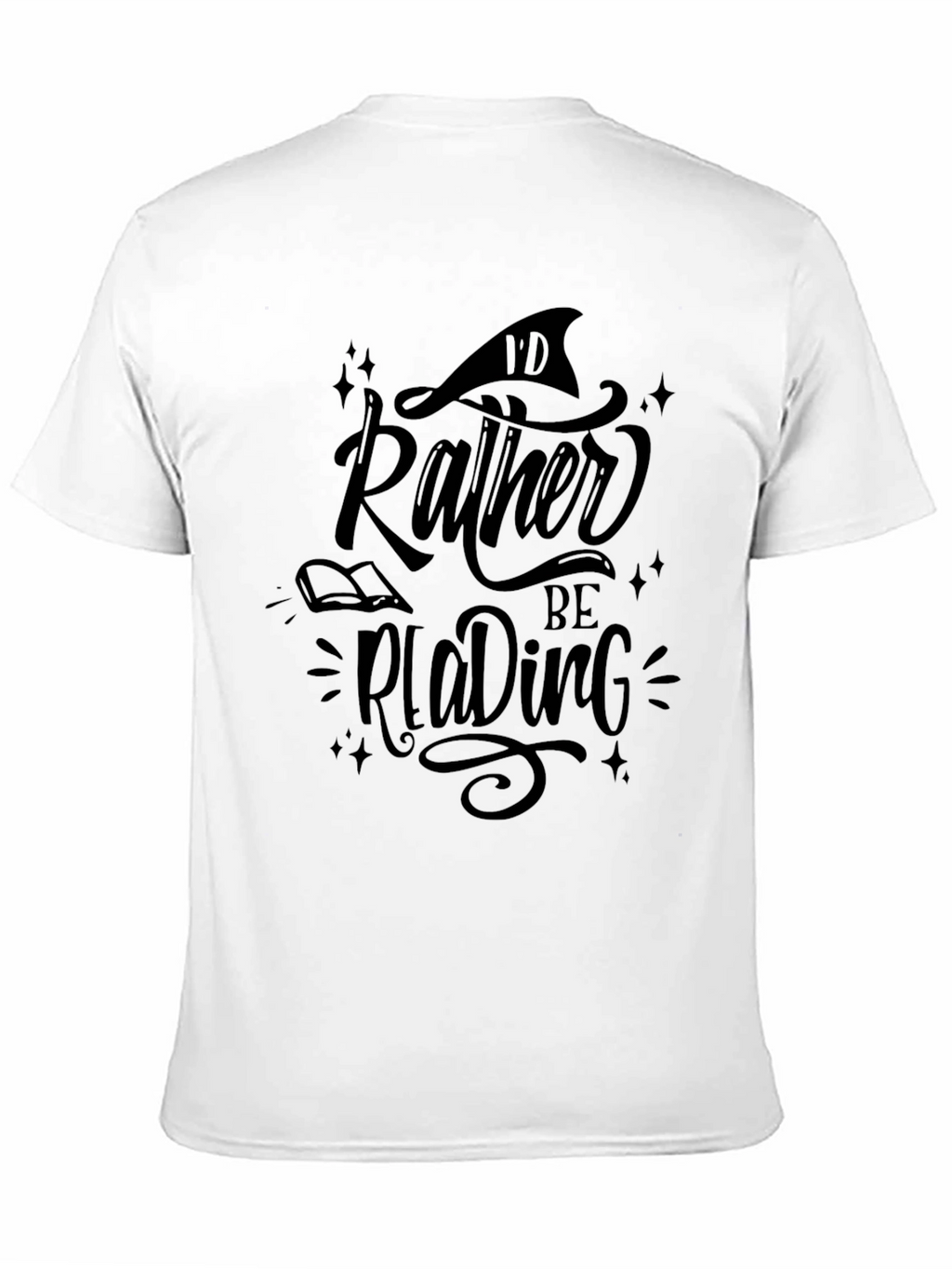 Id Rather Be Reading Graphic Tee - Black
