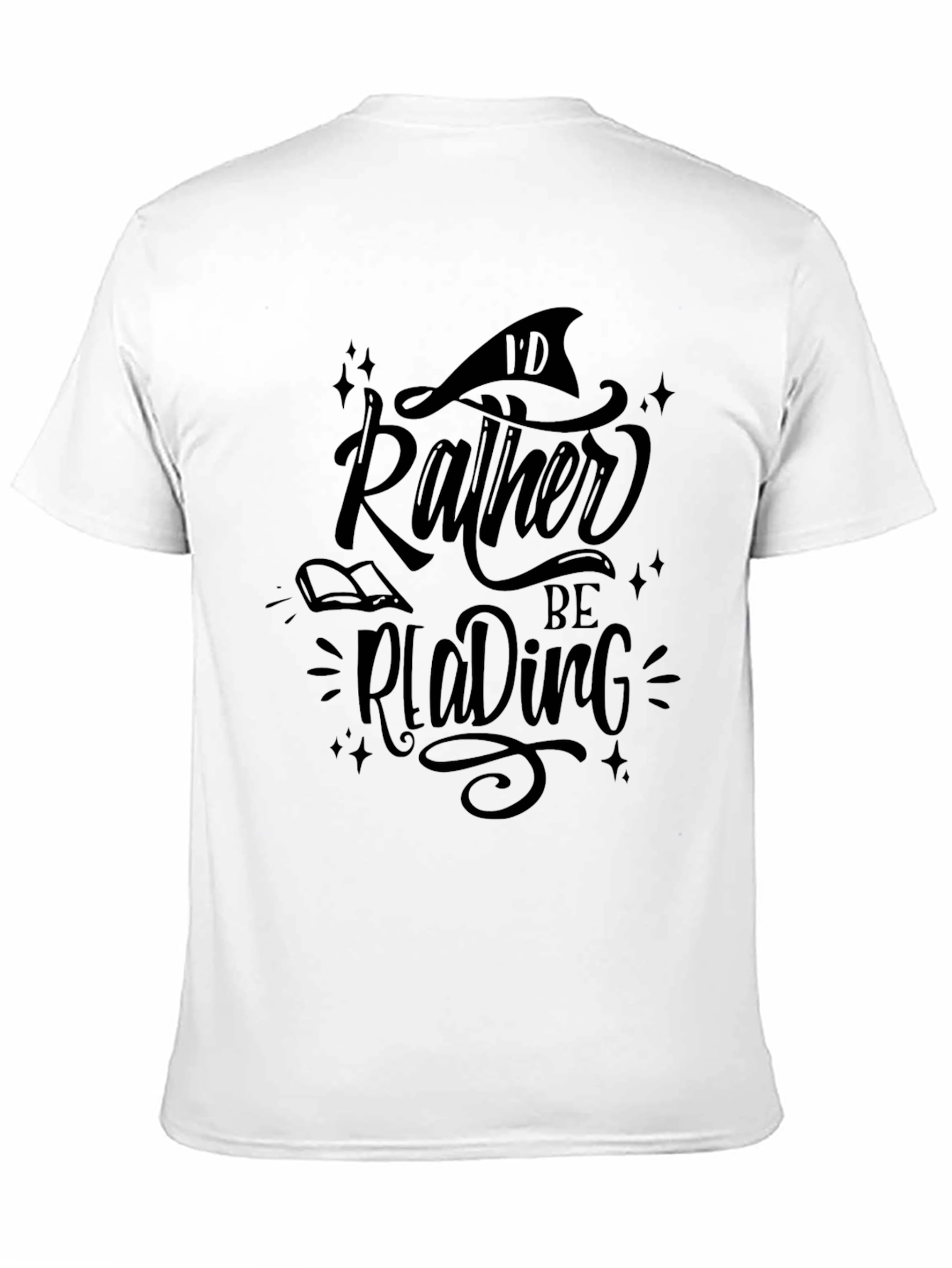 Id Rather Be Reading Graphic Tee - Black