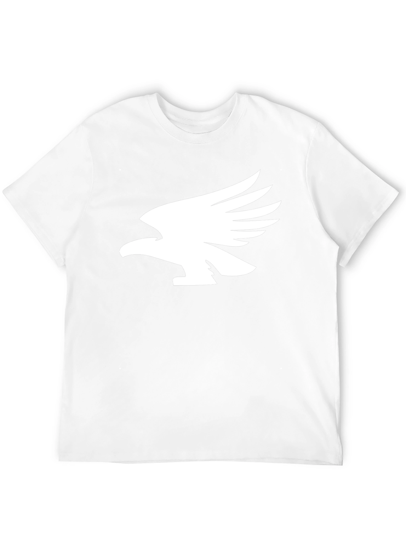 Black T-Shirt with White Eagle Graphic