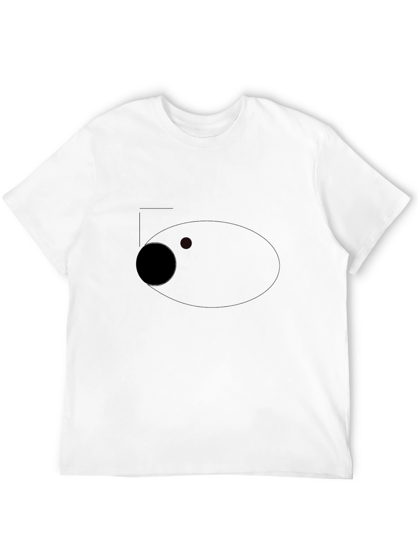 Mens Black Crew Neck T-Shirt - Simple Style