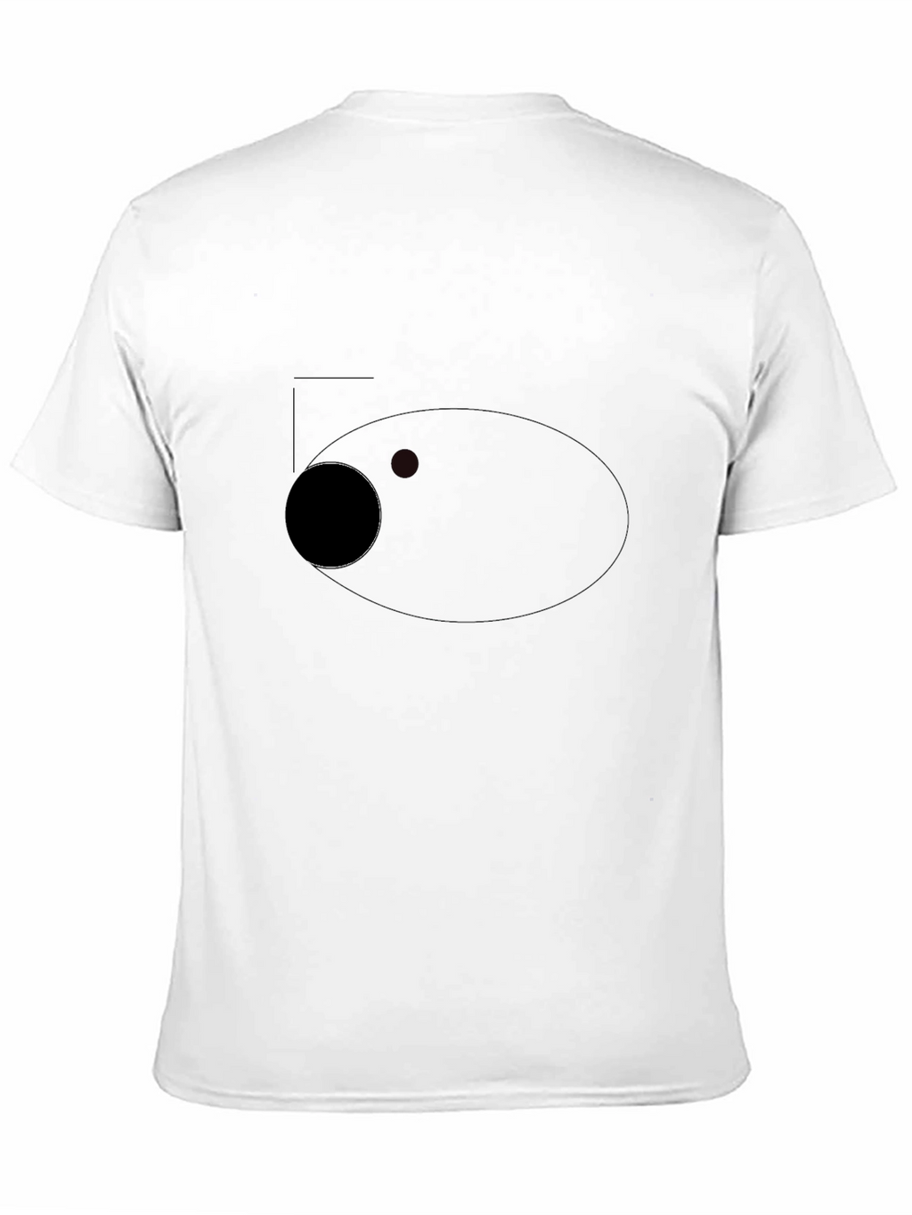 Mens Black Crew Neck T-Shirt - Simple Style