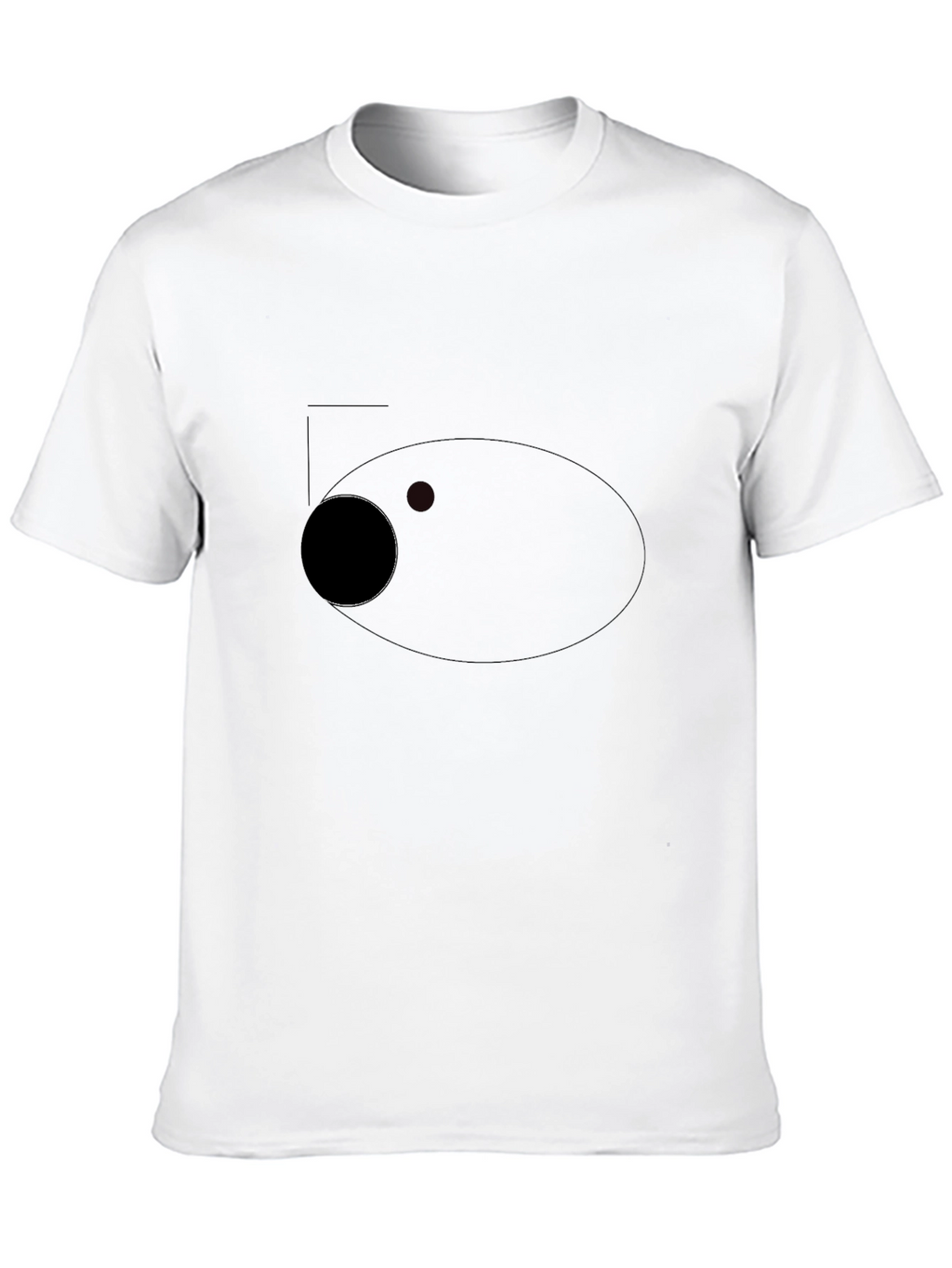 Mens Black Crew Neck T-Shirt - Simple Style