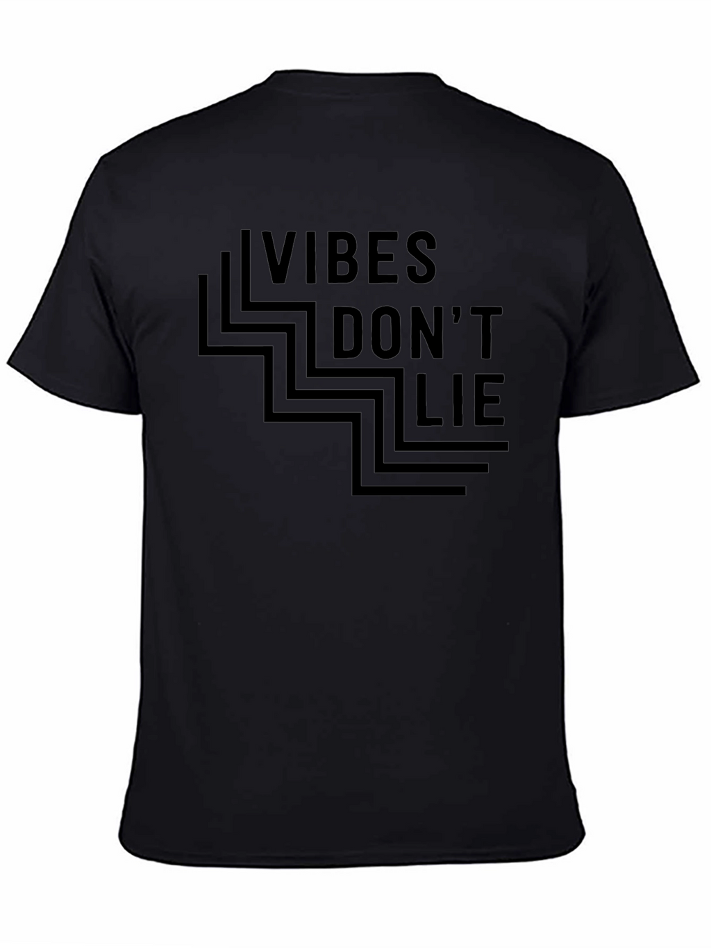 Vibes Dont Lie Graphic Tee - Black