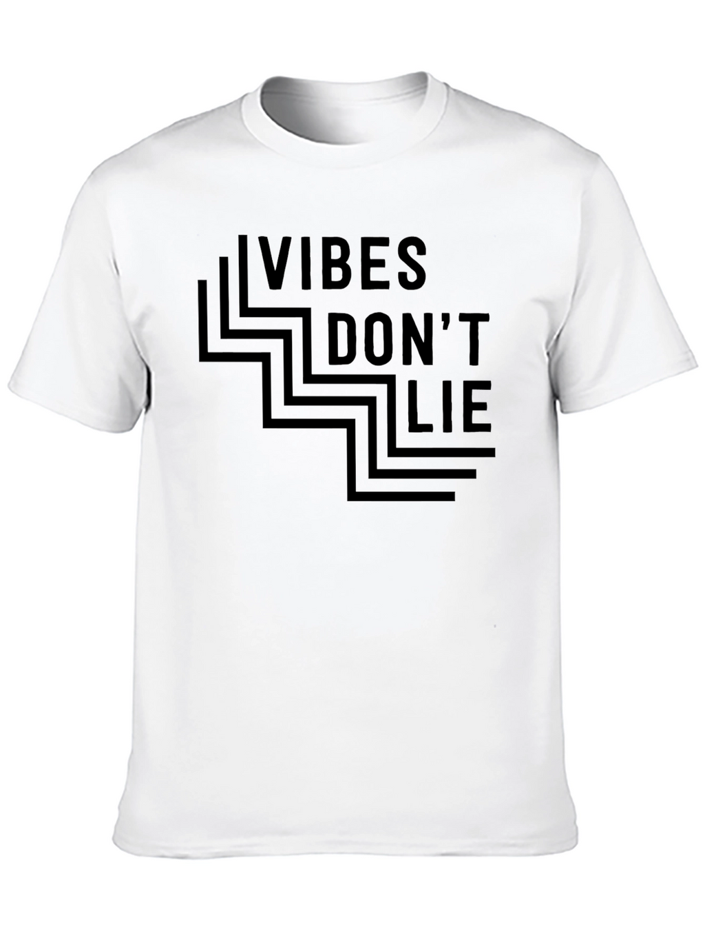 Vibes Dont Lie Graphic Tee - Black