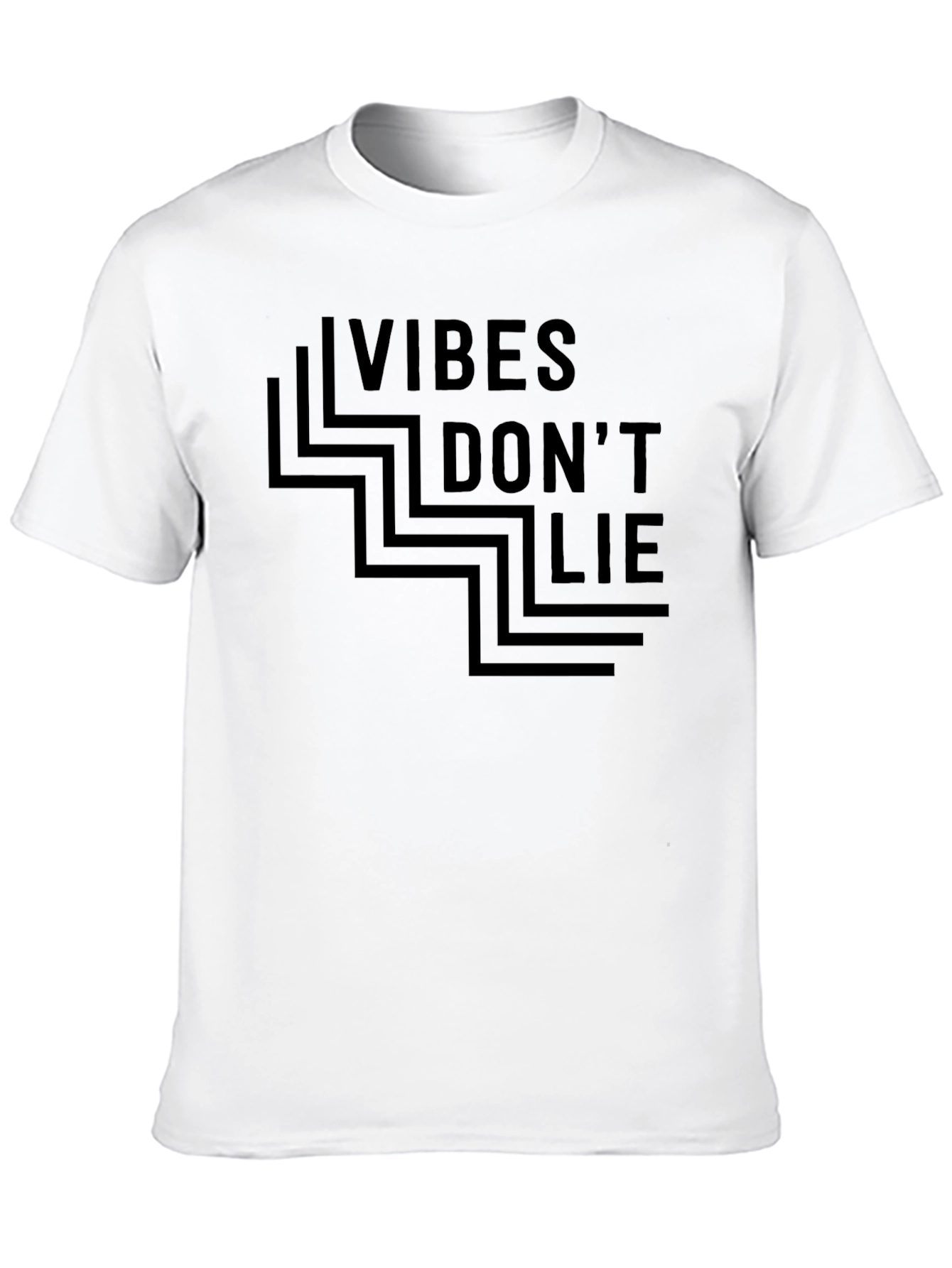 Vibes Dont Lie Graphic Tee - Black
