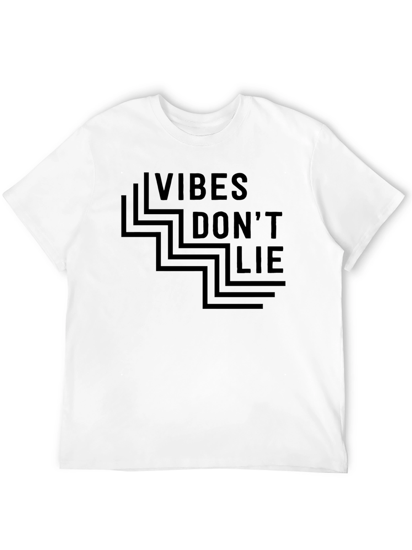 Vibes Dont Lie Graphic Tee - Black