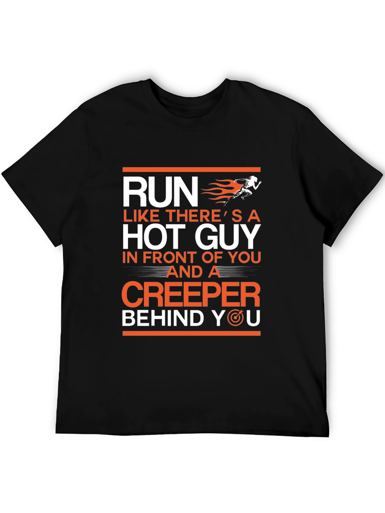 Funny Run Like Hot Guy Creeper T-Shirt
