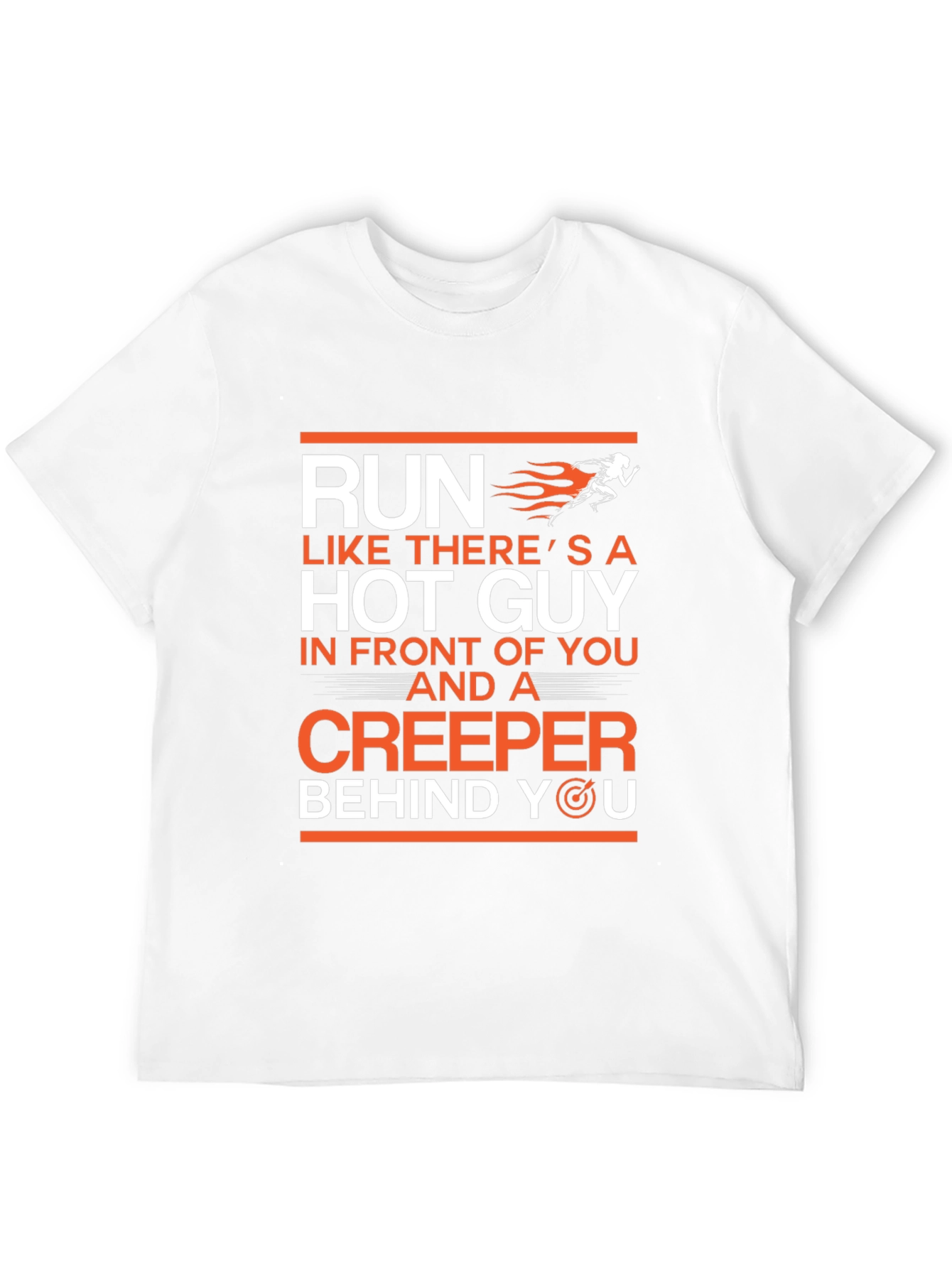 Funny Run Like Hot Guy Creeper T-Shirt