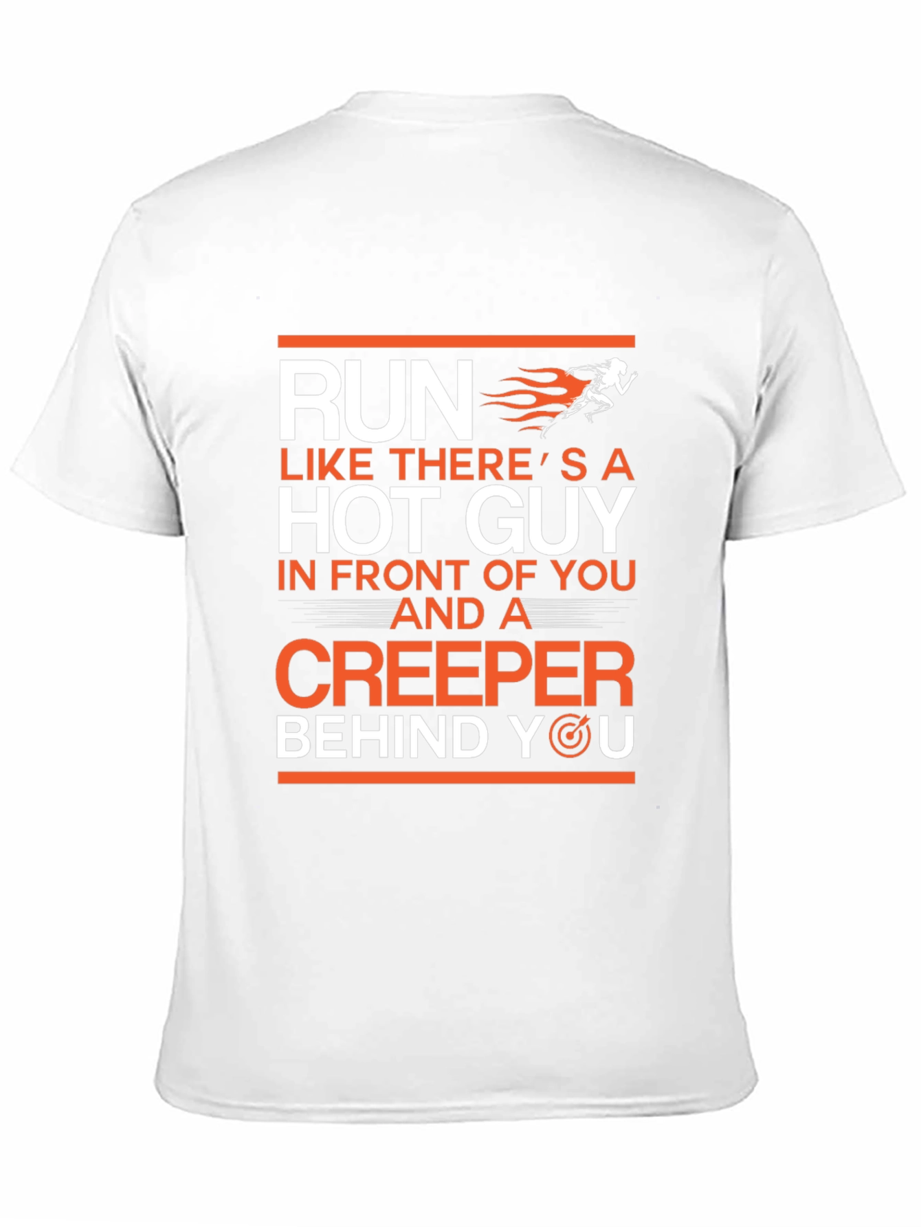 Funny Run Like Hot Guy Creeper T-Shirt