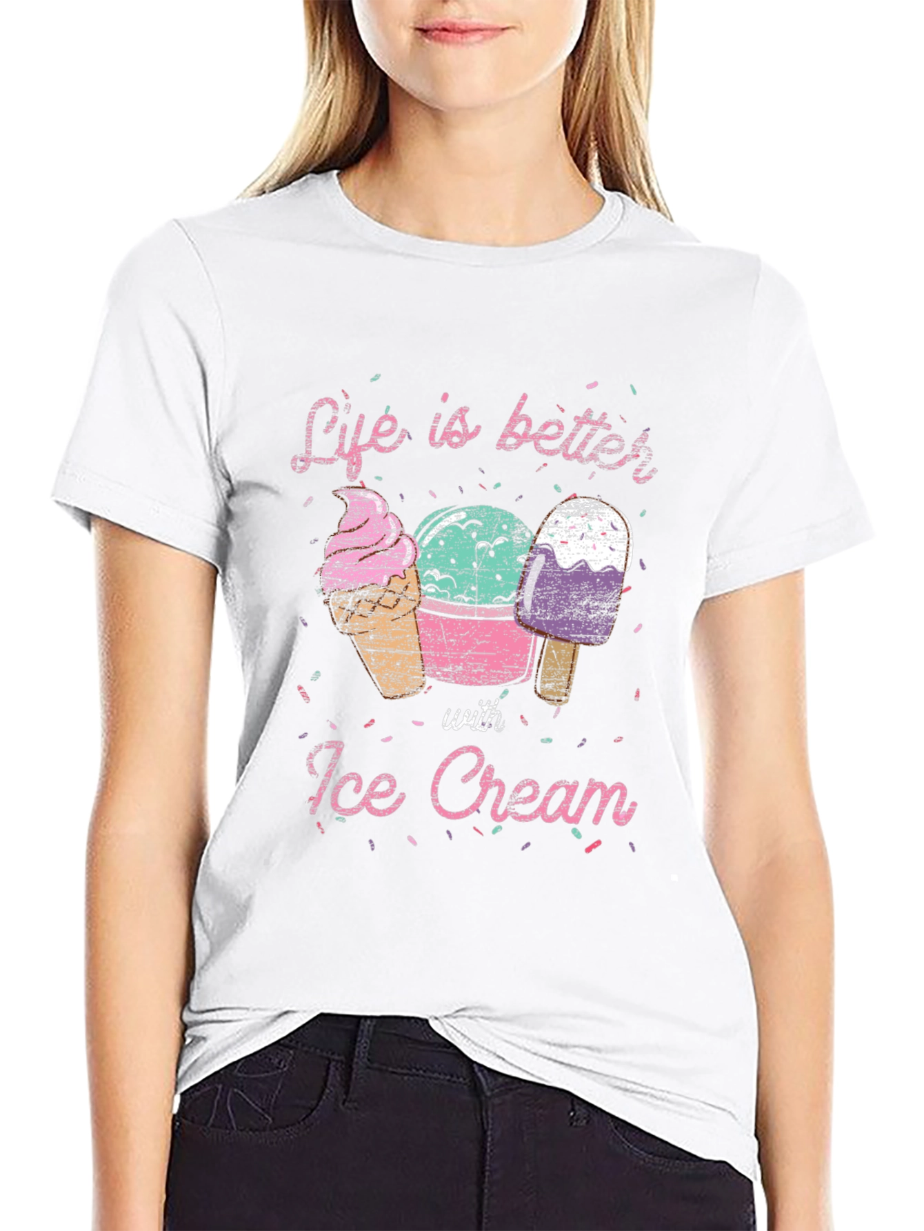 Life is Better with Ice Cream T-Shirt