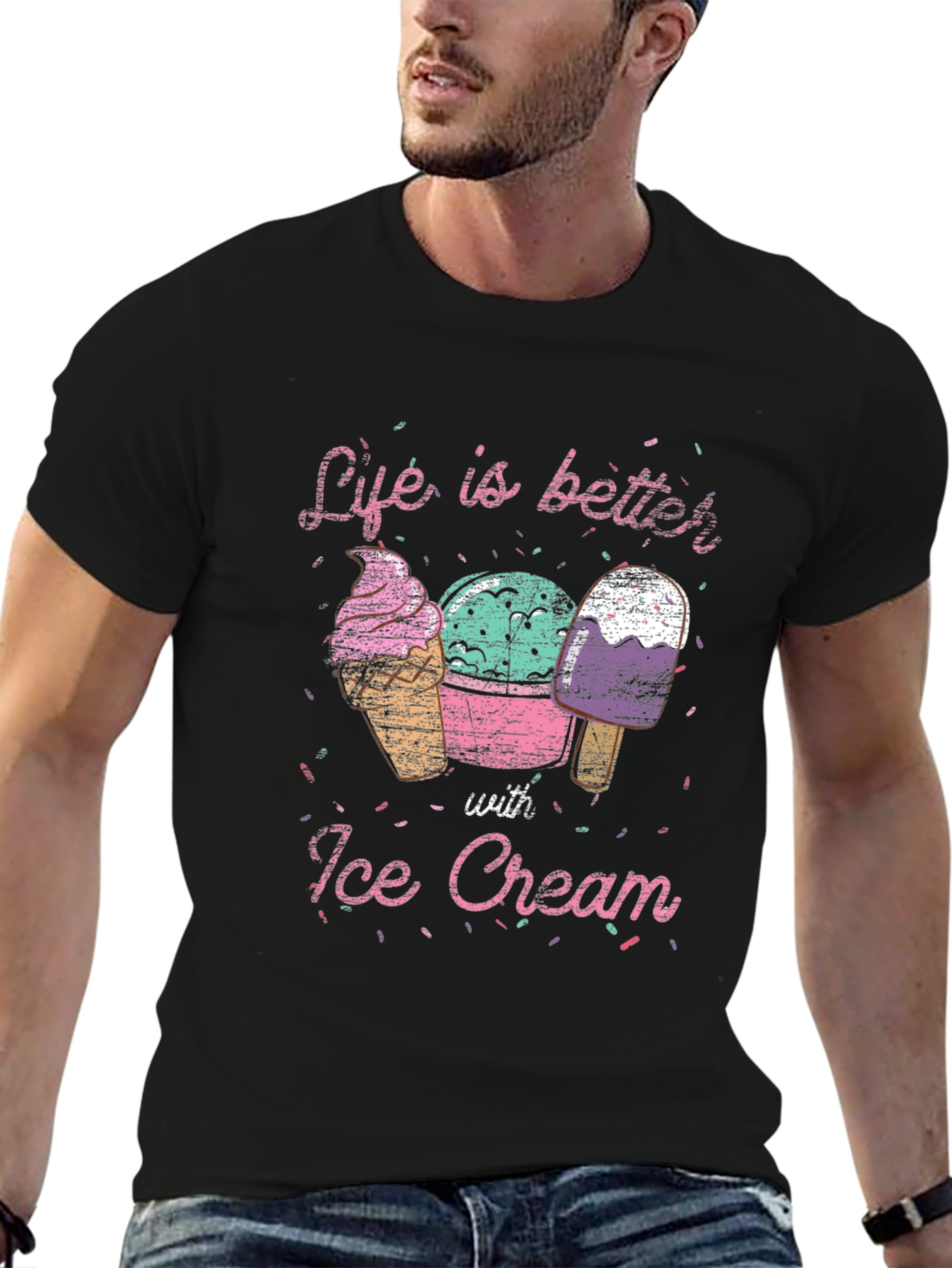 Life is Better with Ice Cream T-Shirt