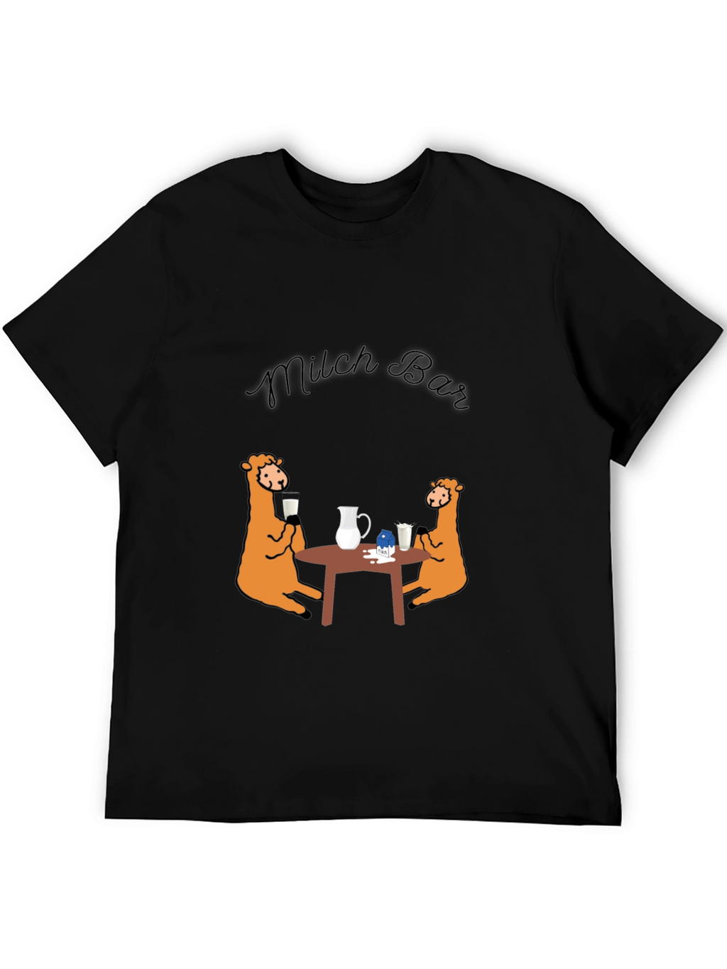 Milch Bar Graphic Tee - Funny Milk Lovers Shirt