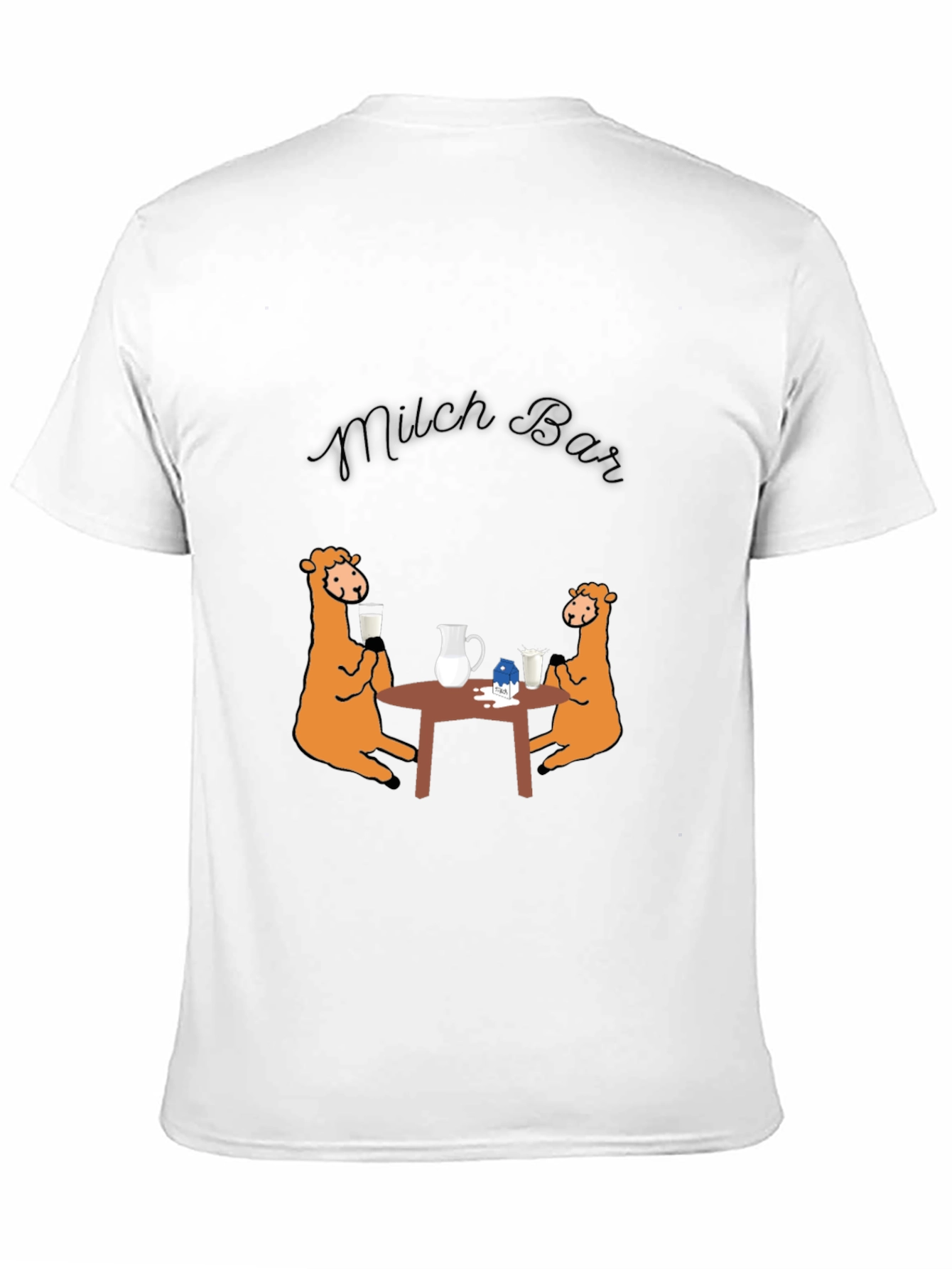 Milch Bar Graphic Tee - Funny Milk Lovers Shirt
