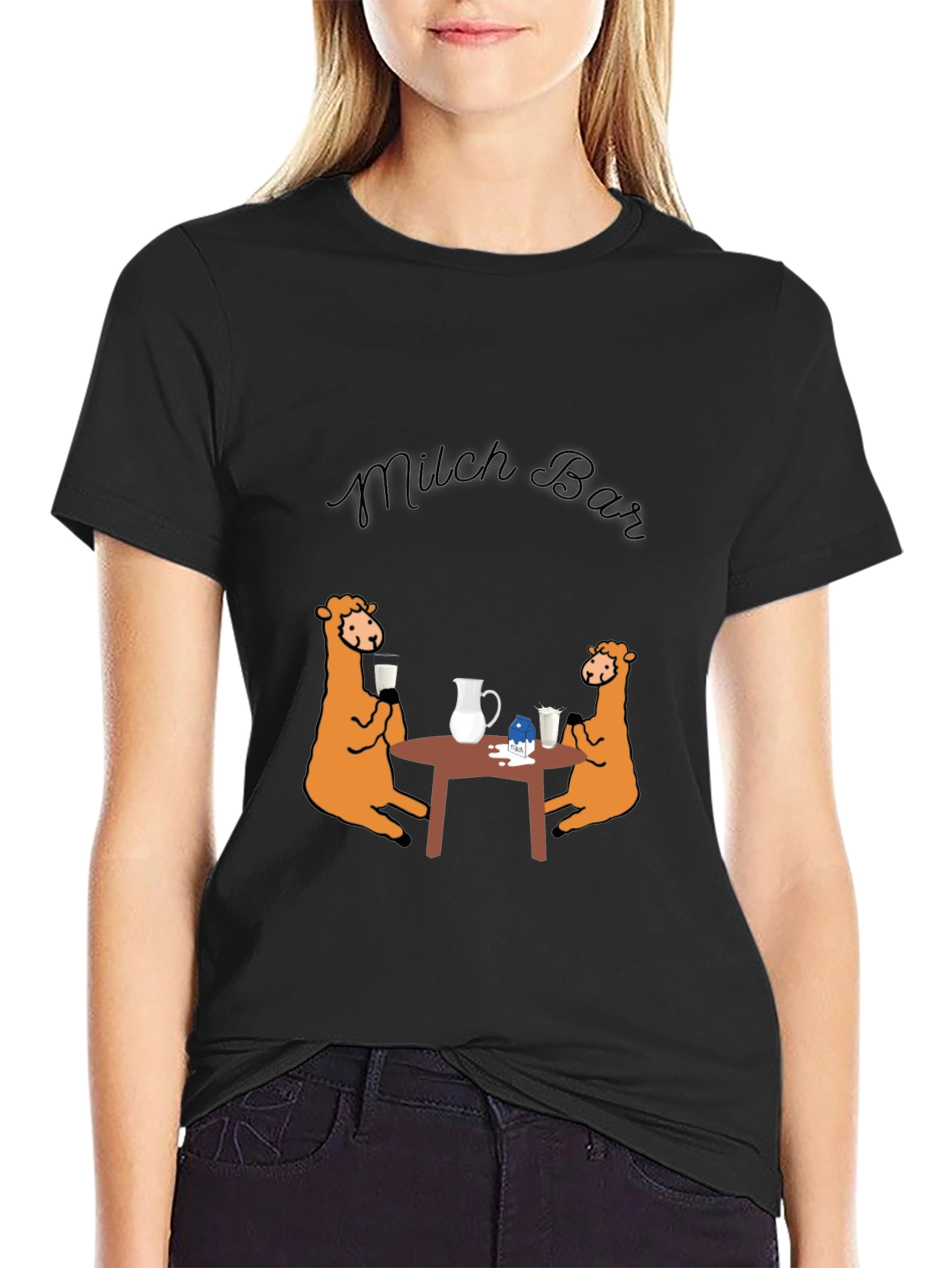 Milch Bar Graphic Tee - Funny Milk Lovers Shirt