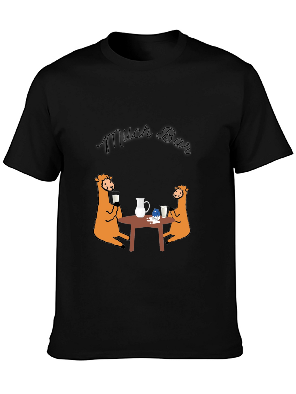 Milch Bar Graphic Tee - Funny Milk Lovers Shirt