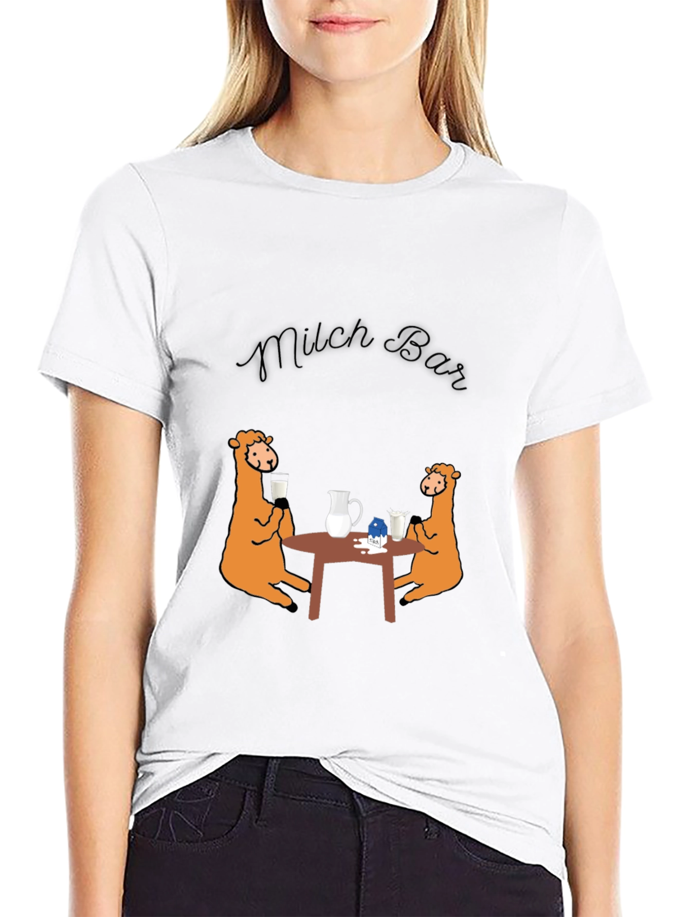 Milch Bar Graphic Tee - Funny Milk Lovers Shirt