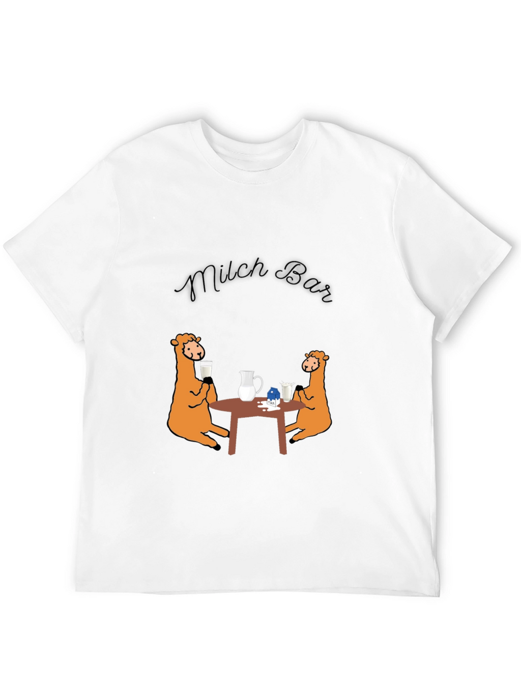 Milch Bar Graphic Tee - Funny Milk Lovers Shirt