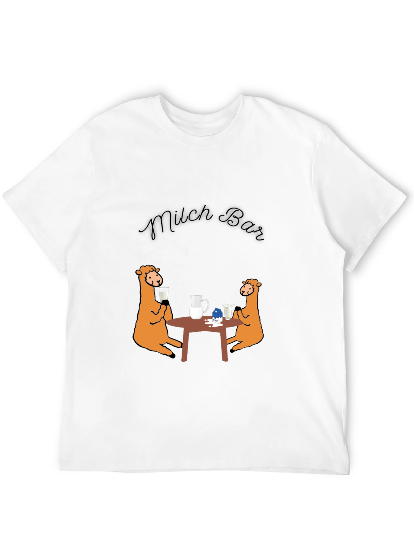 Milch Bar Graphic Tee - Funny Milk Lovers Shirt