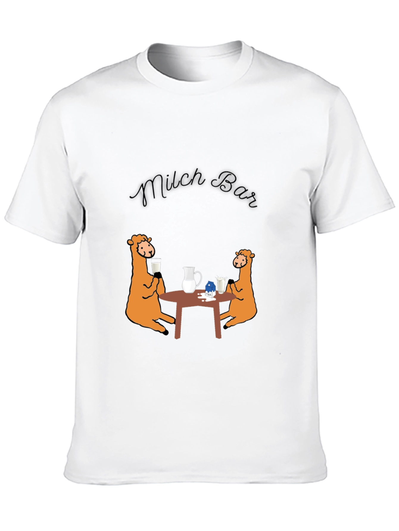 Milch Bar Graphic Tee - Funny Milk Lovers Shirt