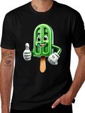 Cool Cartoon Popsicle Graphic Tee