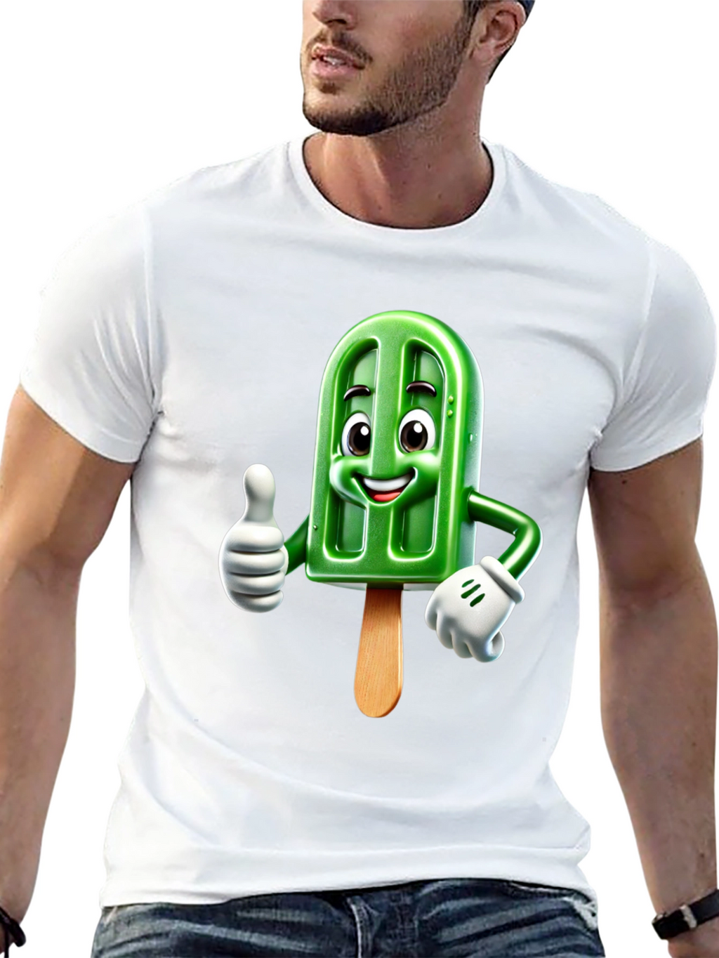 Cool Cartoon Popsicle Graphic Tee